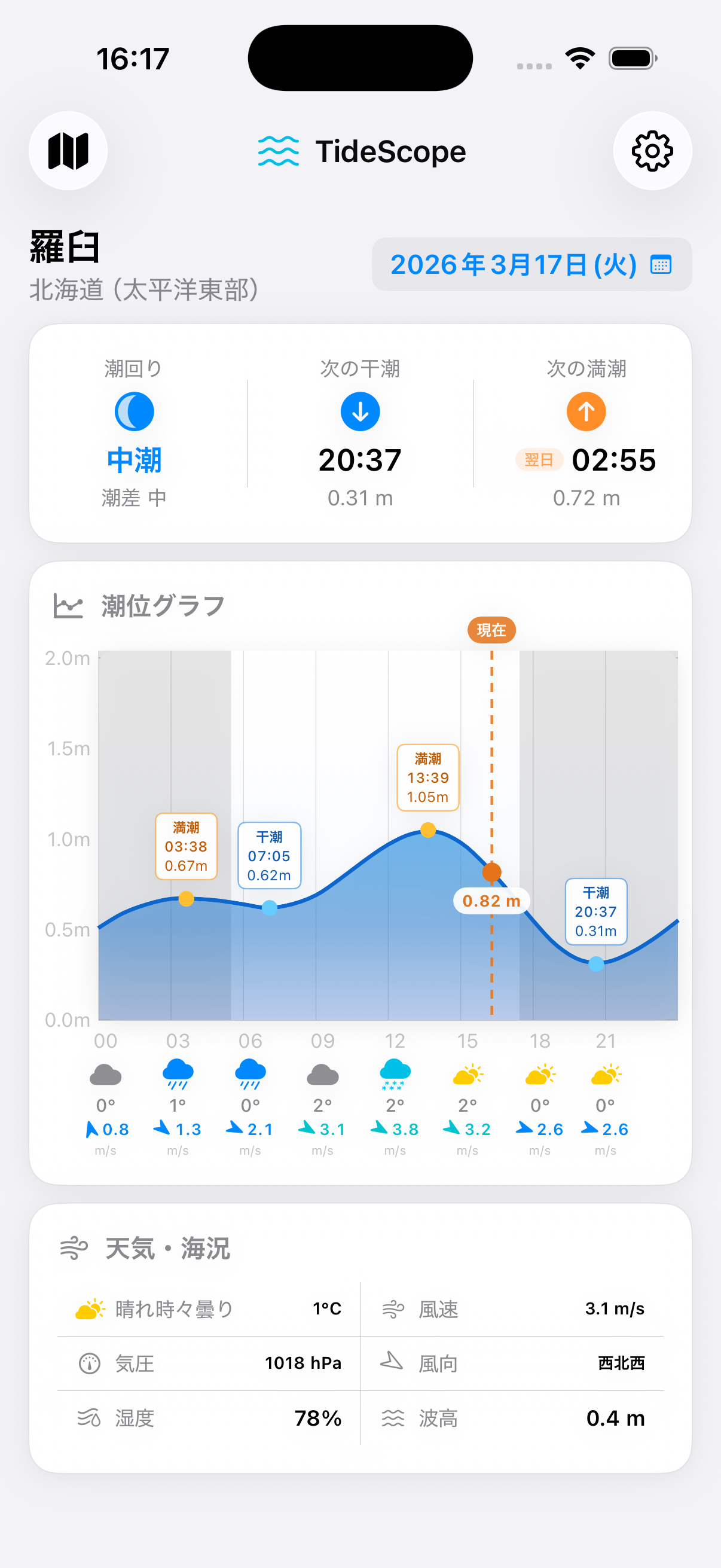 メイン画面（ライト）